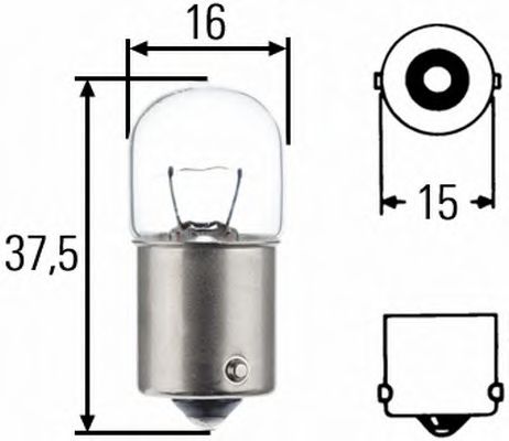 HELLA Bulb, glove box light 10294726 - HELLA