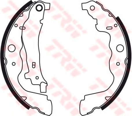 TRW Brake Shoe Set 10712638 - TRW