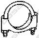 BOSAL Clamp, exhaust system 12745680 - BOSAL
