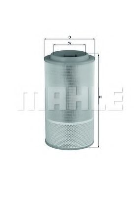 MAHLE Air Filter 11664070 - MAHLE
