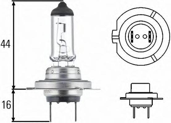 HELLA Bulb, daytime running light 10294843 - HELLA