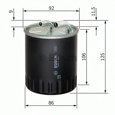 BOSCH Fuel filter 10109841 - BOSCH