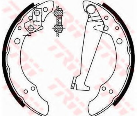 TRW Brake Shoe Set 3275887 - TRW