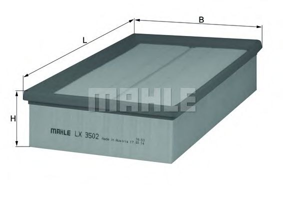 MAHLE Air Filter 11082909 - MAHLE