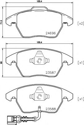TEXTAR Brake Pad Set, disc brake 12172557 - TEXTAR