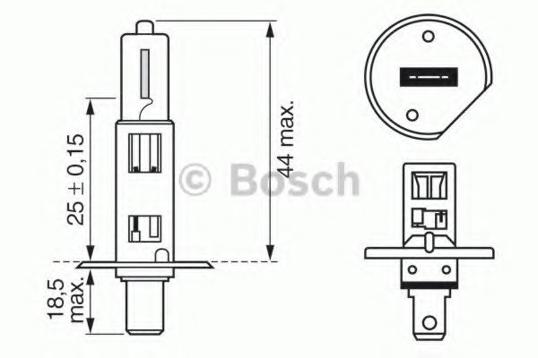 BOSCH Bulb, front fog light 10225853 - BOSCH