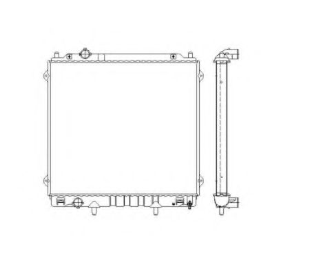 NRF Radiator, engine cooling 11544066 - NRF