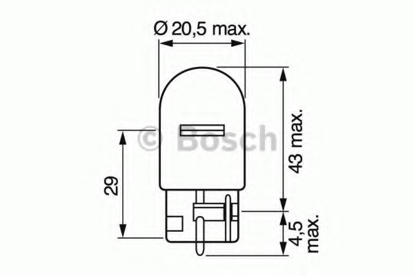 BOSCH Bulb, park-/position light 10108178 - BOSCH