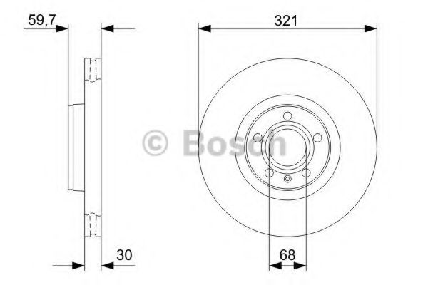 BOSCH Brake Disc 10179102 - BOSCH