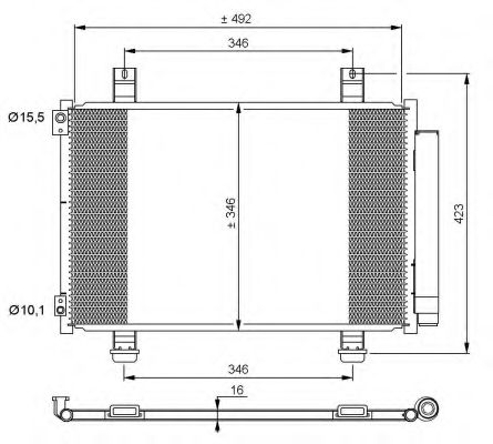 NRF Condenser, air conditioning 11523962 - NRF