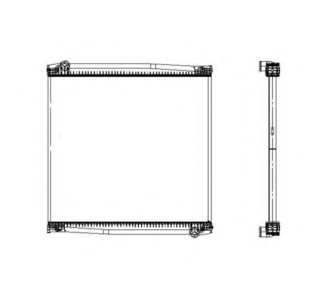 NRF Radiator, engine cooling 11543339 - NRF