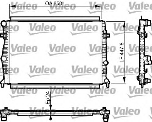 VALEO Radiator, engine cooling 11186632 - VALEO