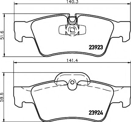 TEXTAR Brake Pad Set, disc brake 11422971 - TEXTAR