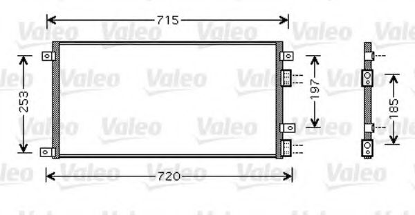 VALEO Condenser, air conditioning 10151362 - VALEO