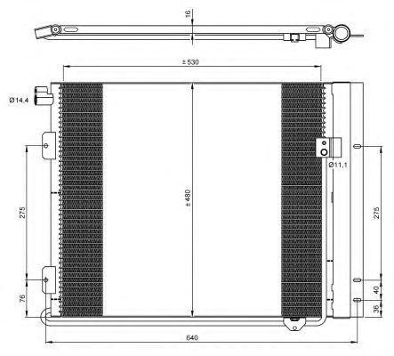 NRF Condenser, air conditioning 11542205 - NRF