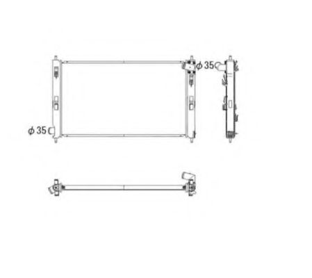 NRF Radiator, engine cooling 11544163 - NRF