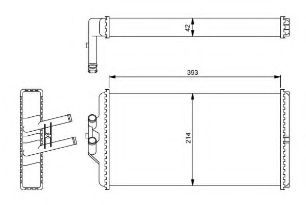 NRF Heat Exchanger, interior heating 11544526 - NRF