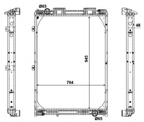 NRF Radiator, engine cooling 11543323 - NRF