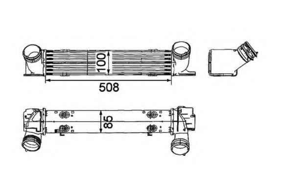 NRF Charge Air Cooler 11600327 - NRF