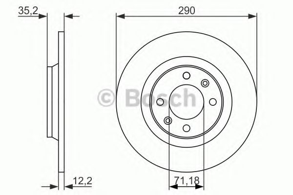 BOSCH Brake Disc 10937516 - BOSCH