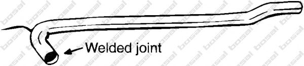 BOSAL Repair Pipe, catalytic converter 11653747 - BOSAL