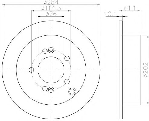 TEXTAR Brake Disc 12183796 - TEXTAR