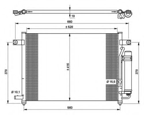NRF Condenser, air conditioning 11542100 - NRF