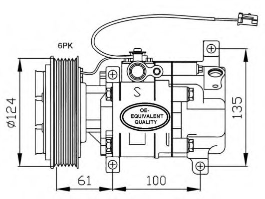 NRF Compressor, air conditioning 11541123 - NRF