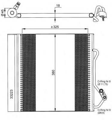 NRF Condenser, air conditioning 11484164 - NRF
