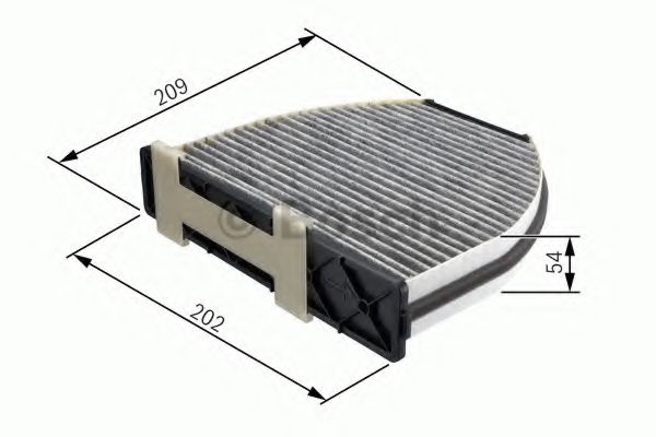 BOSCH Filter, cabin air 10109967 - BOSCH