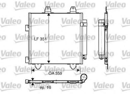 VALEO Condenser, air conditioning 10151340 - VALEO