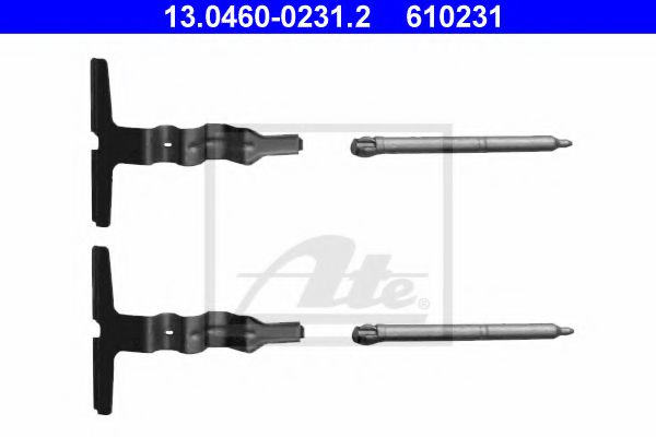 ATE Accessory Kit, disc brake pad 10122564 - ATE