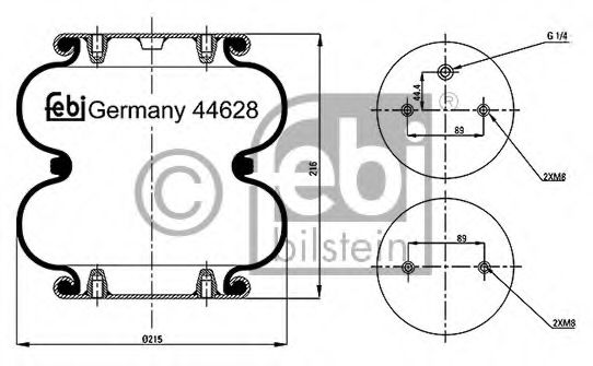 FEBI BILSTEIN Bellow, air suspension 11591548 - FEBI BILSTEIN