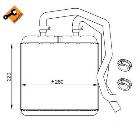 NRF Heat Exchanger, interior heating 11544507 - NRF