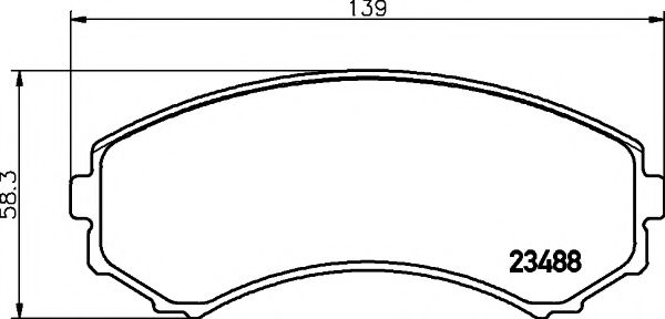 TEXTAR Brake Pad Set, disc brake 11422861 - TEXTAR