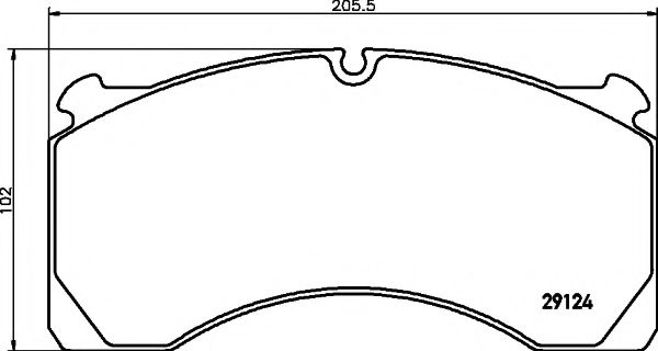 TEXTAR Brake Pad Set, disc brake 12421035 - TEXTAR