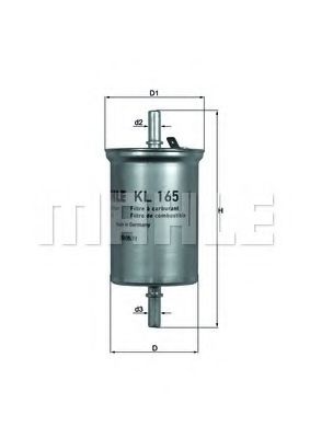 MAHLE Fuel filter 11663608 - MAHLE