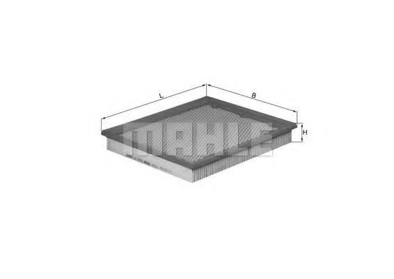 MAHLE Air Filter 11664130 - MAHLE