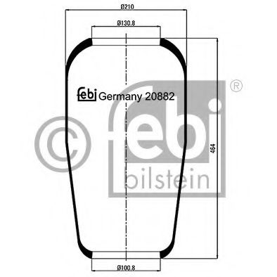 FEBI BILSTEIN Bellow, air suspension 11574340 - FEBI BILSTEIN
