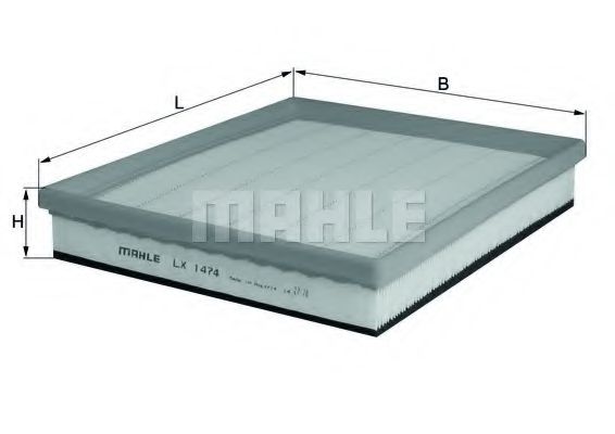 MAHLE Air Filter 11664155 - MAHLE