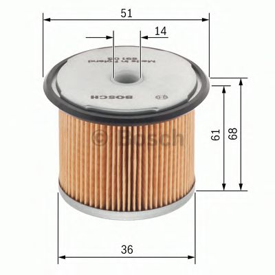 BOSCH Fuel Filter 10109257 - BOSCH