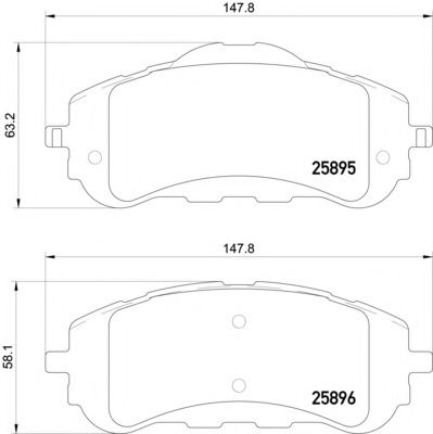 TEXTAR Brake Pad Set, disc brake 12172585 - TEXTAR