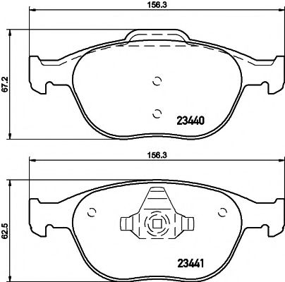 TEXTAR Brake Pad Set, disc brake 11422848 - TEXTAR