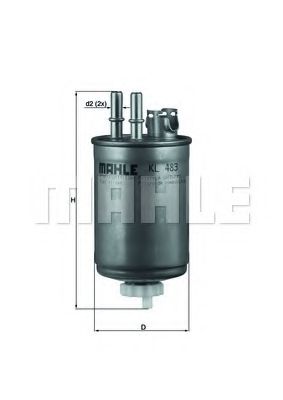 MAHLE Fuel filter 11663669 - MAHLE