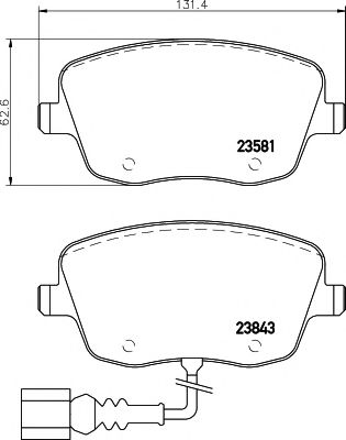 TEXTAR Brake Pad Set, disc brake 12172642 - TEXTAR