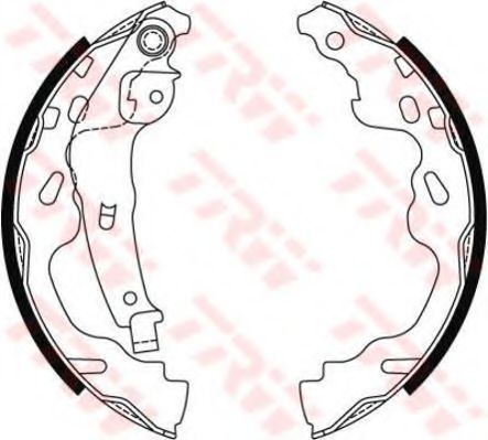 TRW Brake Shoe Set 10699219 - TRW