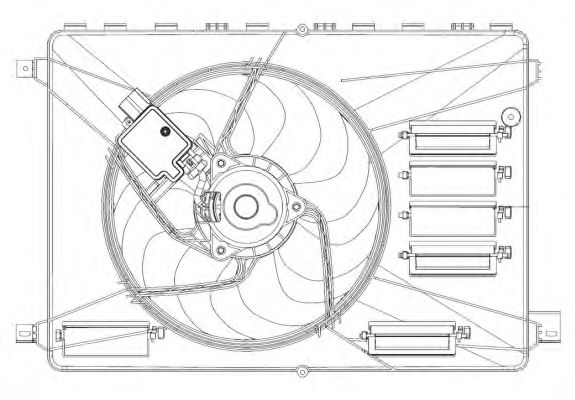 NRF Fan, engine cooling 11484174 - NRF