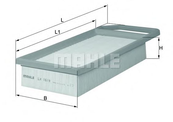 MAHLE Air Filter 11664199 - MAHLE