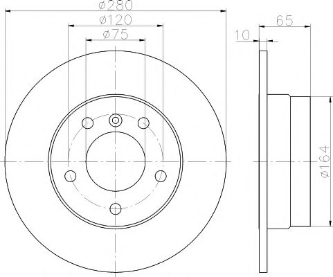 TEXTAR Brake Disc 12167756 - TEXTAR