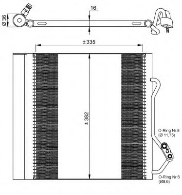 NRF Condenser, air conditioning 11484163 - NRF